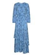 Maxi Length Ruffle Dress IVY OAK Blue