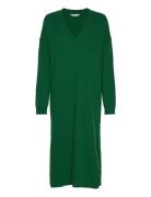 Lise V-Dress Basic Apparel Green