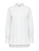 Slfsanni Ls Shirt Selected Femme White