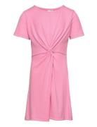 Pkkleo Ss Twist Dress Tw Little Pieces Pink
