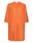 Crbellis Caftan Short Dress - Molli Cream Orange