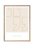 Simple-Living-Simply-Because-Outline Poster & Frame Patterned