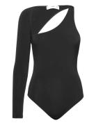 Bodysuit With Asymmetrical Neckline Mango Black