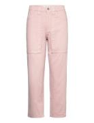 High-Waist Slouchy Jeans Mango Pink