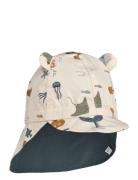 Gorm Reversible Sun Hat With Ears Liewood Patterned