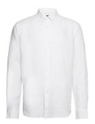 Douglas Linen Shirt-Classic Fit Morris White