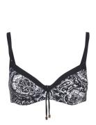 Flowers Bikini Covering Underwired Bra Chantelle Beach Black