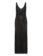 Amalfi Knit Strap Dress Second Female Black