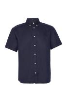 Kris Linen Ss Shirt Les Deux Blue