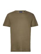 Linen Regular T-Shirt GANT Khaki