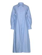 Reg Stripe Maxi Shirt Dress GANT Blue