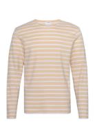 Slhbriac Stripe Ls O-Neck Tee Selected Homme Yellow