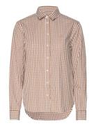 Reg Broadcloth Gingham Shirt GANT Brown