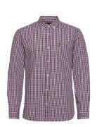 Ls Slim Fit Gingham Shirt Lyle & Scott Patterned