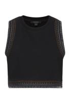 Crochet Lila Top AllSaints Black