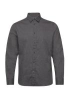 Slhslimowen-Flannel Shirt Ls Noos Selected Homme Grey