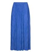 Slfsimsa Midi Plisse Skirt Noos Selected Femme Blue