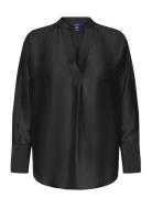 Relaxed Stand Collar Blouse GANT Black