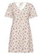 Onlruby S/S V-Neck Ruching Dress Ptm ONLY Pink