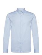 Super Slim-Fit Poplin Suit Shirt Mango Blue