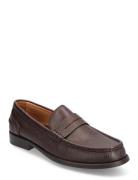 Moccasins With Leather Mask Mango Brown