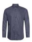 Slhslim-Ethan Shirt Ls Aop Noos Selected Homme Navy