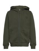 Badge Zip Hood Sweat - Gots/Vegan Knowledge Cotton Apparel Khaki