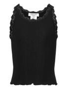 Silk Top W/ Lace Rosemunde Kids Black