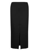 Midi-Skirt With Front Slit Mango Black