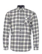 Checked Twill Shirt L/S Lindbergh White