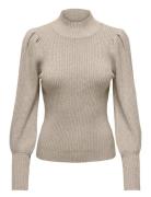 Onlkatia L/S Highneck Pullover Knt ONLY Beige