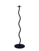 Curved Candleholder 85Cm Cooee Design Black