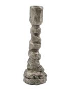 Candle Stand, Raku, Antique Silver House Doctor Silver
