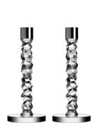 Carat Candlestick Silver 2-Pack Orrefors