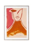 Pink Portrait - 50X70 Cm Paper Collective Patterned