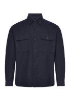 Slhloosemason-Twill Overshirt Ls Noos Selected Homme Navy