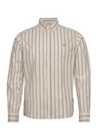 Kristian Stripe Shirt Les Deux Beige