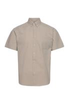 Louis Seersucker Ss Shirt Les Deux Beige