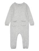 Cotton-Knit Jumpsuit Mango Grey