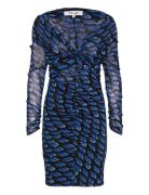 Dvf Ganesa Mini Dress Diane Von Furstenberg Blue
