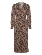 Vincent Wrap Dress Second Female Brown