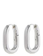 Xl Chain Link Hoops-Silver LUV AJ Silver