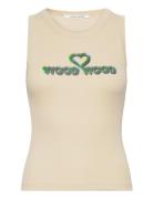 Nicole Rib Vest Wood Wood Beige