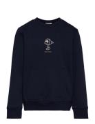 Sweatshirt With Back Print Tom Tailor Navy