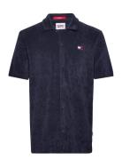 Tjm Rlx Ss Towelling Camp Shirt Tommy Jeans Navy
