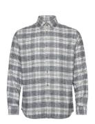 Slhregrobin-Flannel Check Shirt Selected Homme Grey