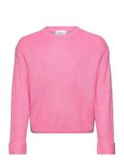 Vmsayla Fold Ls O-Nck Pullover Girl Noos Vero Moda Girl Pink