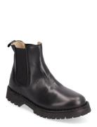 Slfriley Leather Chelsea Boot Selected Femme Black