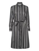 Rel Striped A-Line Shirt Dress GANT Black