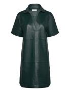 Leather Dress Rosemunde Green
